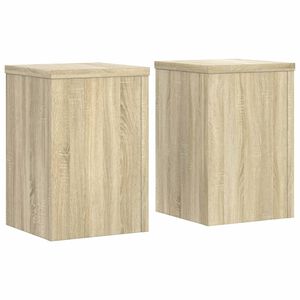 vidaXL Pl&ouml;ntustandar 2 stk Sonoma Eik 20x20x30 cm Samsettur Vi&eth;ur