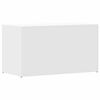 vidaXL Geymslukista Hv&iacute;t 84x42x46 cm Samsettur vi&eth;ur