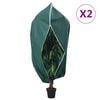 vidaXL Pl&ouml;ntuyfirbrei&eth;slur m/ Rennil&aacute;s 2 stk. Fl&iacute;s 70 g/m&sup2; 1,55x1,55 m