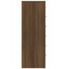 vidaXL Skenkur með 6 Skúffum Eikarlitur 50x34x96 cm Samsettur Viður