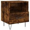 vidaXL N&aacute;ttbor&eth; Reyklitu&eth; Eik 40x35x47,5 cm Samsettur vi&eth;ur
