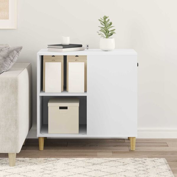 vidaXL Katta h&uacute;s Hv&iacute;tt 72 x 42.5 x 70 cm Samsettur vi&eth;ur