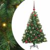 vidaXL Gervi j&oacute;latr&eacute; me&eth; 150 LED me&eth; standi Gr&aelig;nn 120 cm PE og PVC