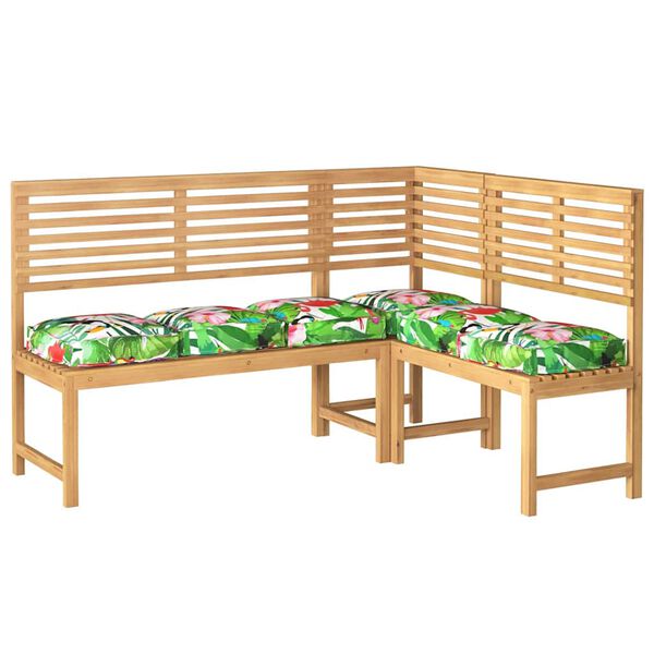 vidaXL Púði Blóm 6 pcs Marglitur 40 x 40 x 8 cm Oxford efni