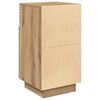 vidaXL n&aacute;ttbor&eth;ssk&aacute;par 2 stk me&eth; 2 sk&uacute;ffum Artisan Oak 36x36x68 cm