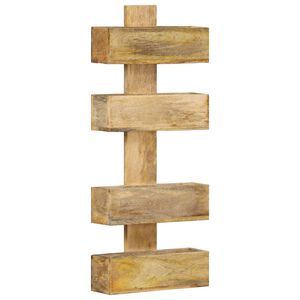 vidaXL Vegghilla fyrir T&iacute;marit 30x11x72 cm Gegnheill Mang&oacute;vi&eth;ur