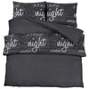 vidaXL S&aelig;ngurverasett Svart 200x200 cm B&oacute;mull