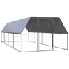 vidaXL &Uacute;ti H&aelig;nsnab&uacute;r 3x8x2 m S&iacute;nkh&uacute;&eth;a&eth; st&aacute;l