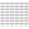 vidaXL Glersultukrukkur me&eth; Silfurlokum 48 stk 110 ml