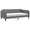 vidaXL Svefns&oacute;fi me&eth; D&yacute;nu D&ouml;kkgr&aacute;r 90x190 cm Tau&aacute;kl&aelig;&eth;i