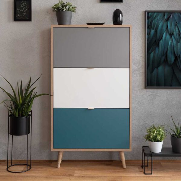 Finori Sk&oacute;sk&aacute;pur C-uba 42 Sonoma Eik og &thorn;r&iacute;litur