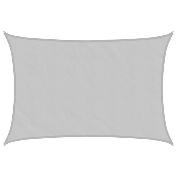 vidaXL S&oacute;lskyggnisegl Lj&oacute;sgr&aacute;tt 5x3 m 100% P&oacute;l&yacute;ester Oxford
