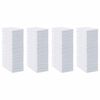 vidaXL Efnish&aacute;&eth; hundap&uacute;&eth;i 200 pcs Svartur og Hv&iacute;tt 120 x 80 cm