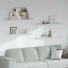 vidaXL Vegghylla 4 pcs Hv&iacute;tt marmara 115 x 9 x 3 cm Samsettur vi&eth;ur