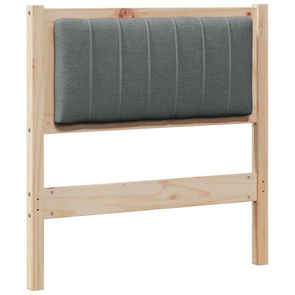 vidaXL B&oacute;lstru&eth; r&uacute;mgafl me&eth; h&ouml;fu&eth;gafl Br&uacute;nn 75 cm Solid furuhikk