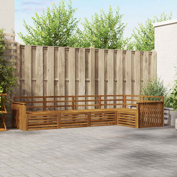 vidaXL &Uacute;ti s&oacute;fasett 5 pcs N&aacute;tt&uacute;rulegur Hrein akas&iacute;utr&eacute;