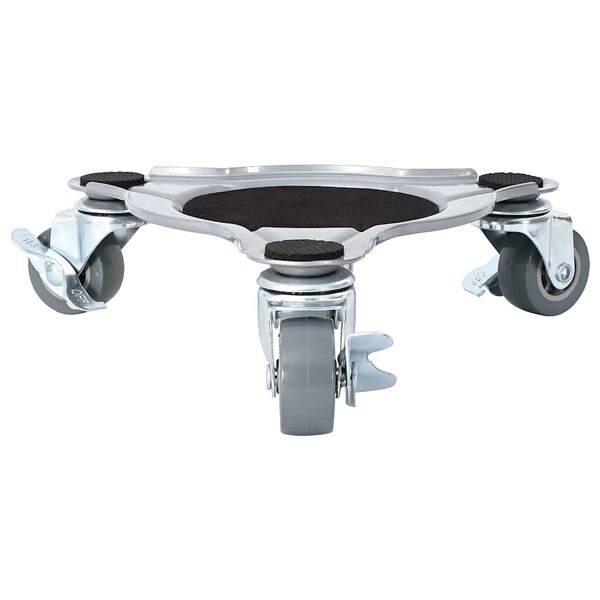 vidaXL húsgagnarúllur 4 stk með lyftara 19x17,5x6 cm stál 1000 kg