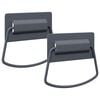 vidaXL Sk&aacute;pa handfang 2 pcs Antras&iacute;t 85 x 45 mm M&aacute;lmur