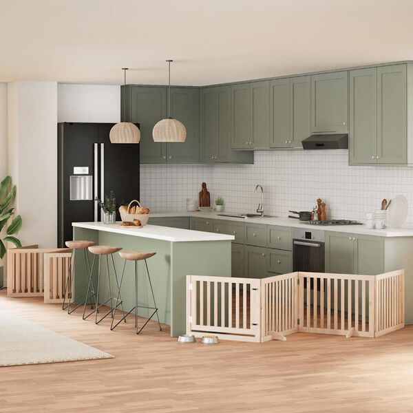 vidaXL hundahli&eth; me&eth; hur&eth; sem h&aelig;gt er a&eth; brj&oacute;ta saman 10 pl&ouml;tur 800 cm