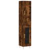vidaXL H&aacute;r Sk&aacute;pur Reykt&oacute;na Eikarlitur 34,5x34x180 cm Samsettur Vi&eth;ur