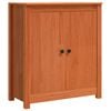 vidaXL Vi&eth;beinteyfla Vaxbr&uacute;nn 70 x 35 x 80 cm Solid furuhikk