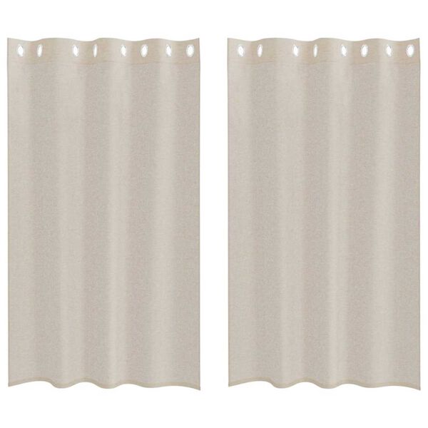 vidaXL Voile gard&iacute;na 2 pcs Sandur 175 x 140 cm P&oacute;l&yacute;ester