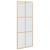 vidaXL Gangsturtuveggur gold 80 x 195 cm hertu&eth; gler