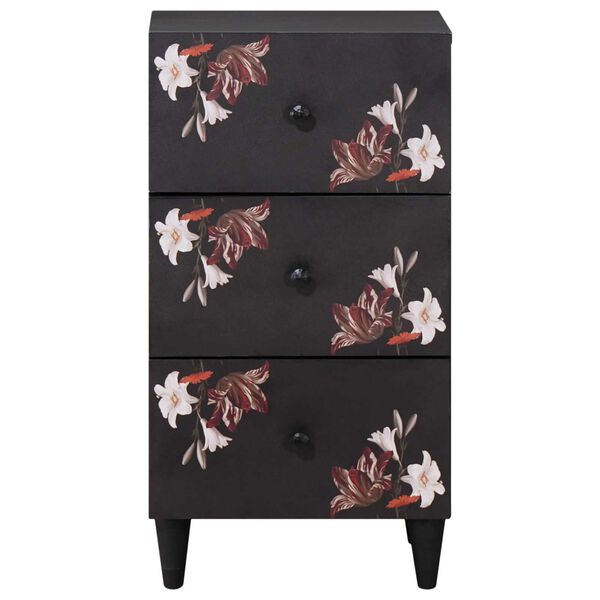 vidaXL Geymsk&aacute;pur me&eth; sk&uacute;ffu Marglitur 40 x 33,5 x 75 cm Hart mang&oacute;tr&eacute;