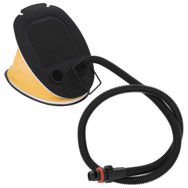 vidaXL F&oacute;tpumpa 26x18 cm PP og PE Gr&aacute; og Gul