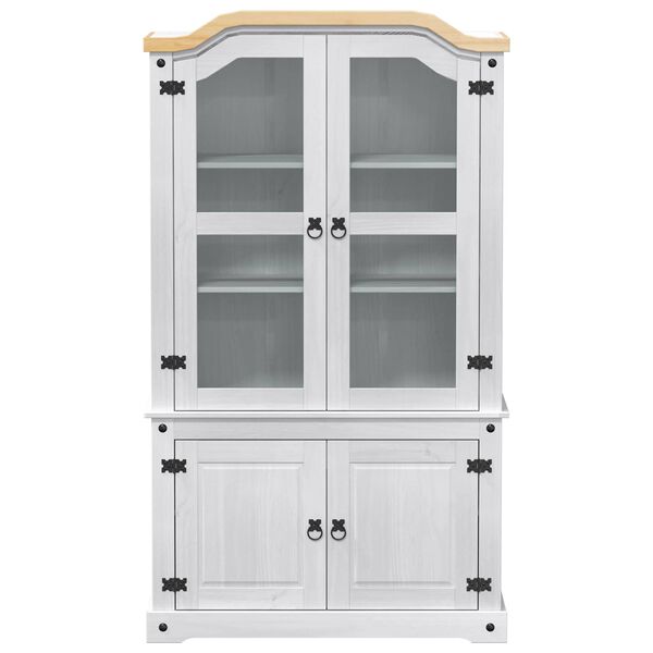 vidaXL S&yacute;ningark&aelig;fa Hv&iacute;tt 103.5 x 42 x 180 cm Solid furuhikk