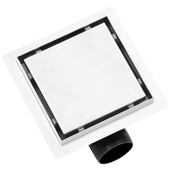 vidaXL Sturtuni&eth;urfall 2-&iacute;-1 Lokunarm&ouml;guleikar 15x15 cm Ry&eth;fr&iacute;tt st&aacute;l