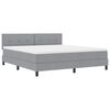 vidaXL Kassi vorinn r&uacute;m me&eth; d&yacute;nu me&eth; led Lj&oacute;sgr&aacute;tt 180 x 200 cm d&uacute;kur