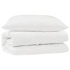 vidaXL R&uacute;mfatasett me&eth; kodda 2 pcs Hv&iacute;tt Microfleece