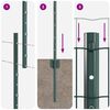 vidaXL Gir&eth;ing me&eth; p&oacute;st Gr&aelig;nn 1,2 x 25 m St&aacute;l og PVC