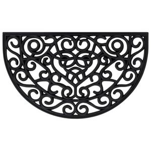 vidaXL Dyramotta H&aacute;lfhringlaga 45x75 cm G&uacute;mm&iacute;