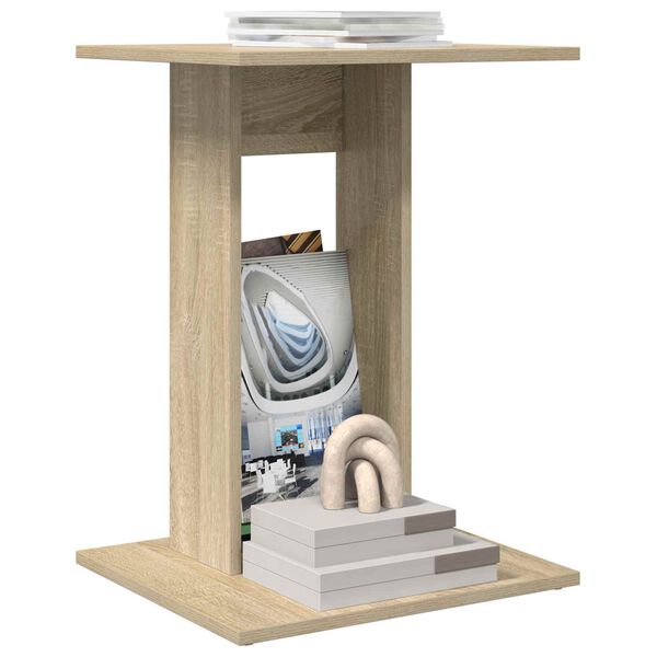 vidaXL Hli&eth;arbor&eth; Sonoma Eik 45 x 40 x 62,5 cm Samsettur vi&eth;ur