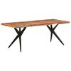 323571 vidaXL Dining Table 200x90x76 cm Solid Acacia Wood