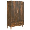 vidaXL Skenkur Reyklitu&eth; Eik 70x31x115 cm Samsettur Vi&eth;ur