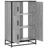 vidaXL Highboard Gr&aacute;tt Sonoma 68x35x106,5 cm Hanna&eth;ur vi&eth;ur og m&aacute;lmur