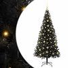 vidaXL J&oacute;latr&eacute; me&eth; 300 LED me&eth; standi Svartur 210 cm PVC