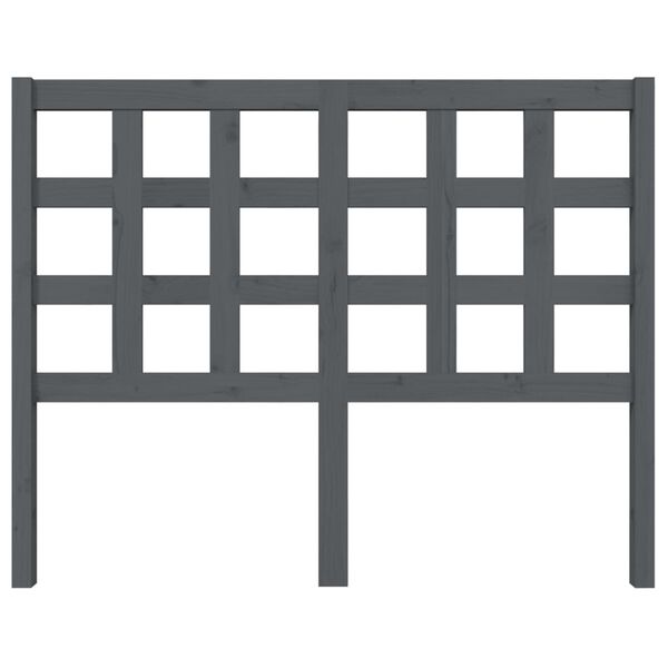 vidaXL H&ouml;f&eth;agafl fyrir R&uacute;m Gr&aacute;r 125,5x4x100 cm Gegnheil Fura