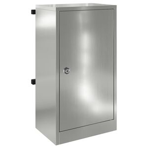 vidaXL Póstkassi Svartur 30 x 23 x 55 cm Sinkhúðað stál