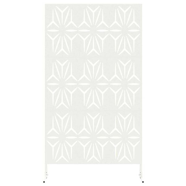 vidaXL Einkageymslur Hvítt Stál