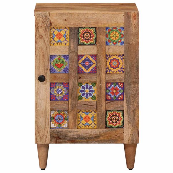 vidaXL Ba&eth;herbergissk&aacute;pur N&aacute;tt&uacute;rulegur 38 x 33,5 x 58 cm Hart mang&oacute;tr&eacute;