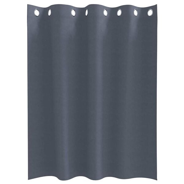 vidaXL Svartgard&iacute;nur me&eth; hringjum 2 pcs Antras&iacute;t 140 x 140 cm