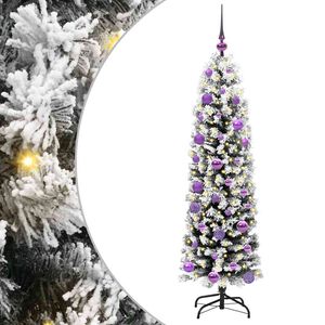 vidaXL Gervi j&oacute;latr&eacute; me&eth; 150 LED Gr&aelig;nn 150 cm PVC, st&aacute;l og plast