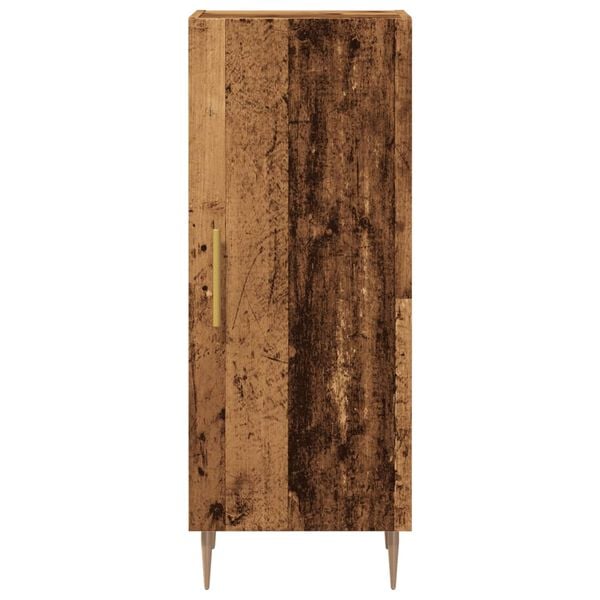 vidaXL skenkur Old Wood 34,5x34x90 cm Engineered Wood
