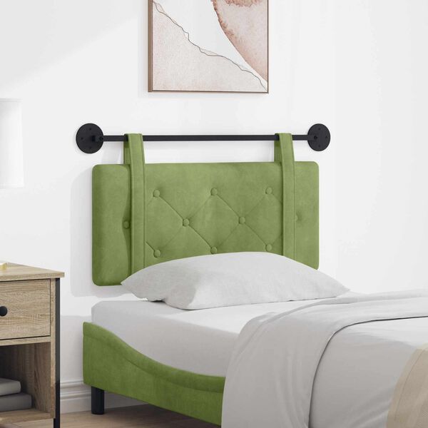 vidaXL Hengisk&aacute;li Vegghengt L&eacute;tt gr&aelig;nn 100 x 55 x 5 cm Flauel