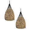 vidaXL Heynet 2 stk hringlaga Svart 75x75 cm PP