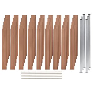 vidaXL WPC Gir&eth;ingarsett 5 Ferningur 872x187 cm Br&uacute;nt